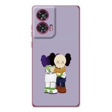 Чохли для Motorola Edge 50 Fusion - Bearbrick Louis Vuitton (PREMIUMPrint) (Дружба Беарбрік)