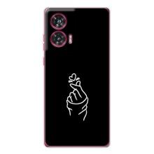 Чехлы (Знак сердечка) на Motorola Edge 50 Fusion – Знак Сердечка