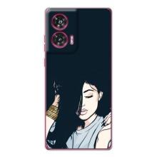 Чохол з друком для Motorola Edge 50 Fusion - (Мода) (AlphaPrint) (Гарна дівчина)