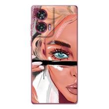 Чохол з друком для Motorola Edge 50 Fusion - (Мода) (AlphaPrint) (Макіяж)