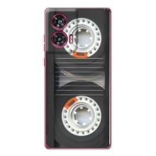 Чехол с Прикольным принтом на Motorola Edge 50 Fusion (Кассета магнитофона)