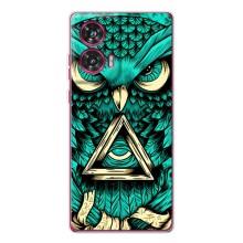 Чохол з пташками на Motorola Edge 50 Fusion (VPrint) (Сова з оком)