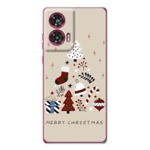 Чехол Санта Клаус для Motorola Edge 50 Fusion – Merry Christmas