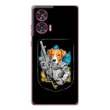Чехол с принтом для Motorola Edge 50 Fusion – Патрон Воин