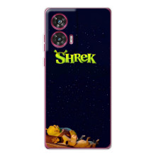 Чехол с мультфильмом Шрек на Motorola Edge 50 Fusion – Шрек лого