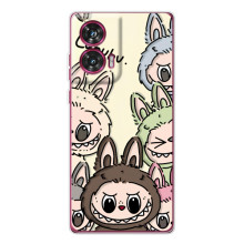 Чехол с Лабубу на Motorola Edge 50 Fusion – Коллаж Лабубу