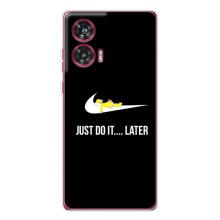 Чехол с логотипом Найк на Motorola Edge 50 Fusion – Nike just do it