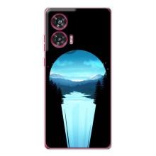 Летний Чехол на Motorola Edge 50 Fusion – Синий Водопад