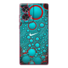 Силиконовый Чехол на Motorola Edge 50 Fusion с картинкой Nike (Найк зеленый)