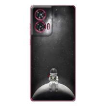 Силиконовый Чехол с принтом "Космонавты" на Motorola Edge 50 Fusion – Космонавт романтик