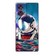 Силиконовый Чехол с принтом "Космонавты" на Motorola Edge 50 Fusion – Космонавт в воде