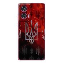 Украинские Чехлы для Motorola Edge 50 Fusion с картинкой УПА (AlphaPrint) (ГЕРБ УПА)