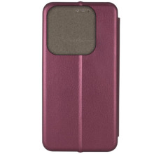 Шкіряний чохол-книжка Classy для Motorola Edge 50 Pro – Бордовий