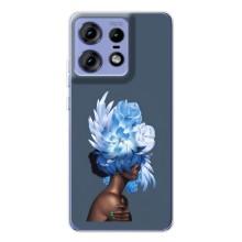 Чехлы (ART) Цветы на Motorola Edge 50 Pro (VPrint) (Цветы на голове)