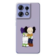 Чехлы для Motorola Edge 50 Pro - Bearbrick Louis Vuitton (PREMIUMPrint) (Дружба Беарбрик)
