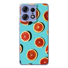 Чехлы с Фруктами для Motorola Edge 50 Pro (VPrint) (Грейпфрут)