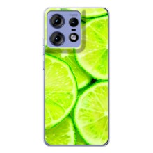 Чехлы с Фруктами для Motorola Edge 50 Pro (VPrint) (Лайм)