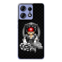 Чехлы с крутыми принтами для Motorola Edge 50 Pro - (PREMIUMPrint) (Супер Марио)