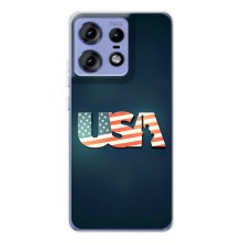 Чехол Флаг USA для Motorola Edge 50 Pro (USA)