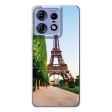 Чехол Эйфелева Башня для Motorola Edge 50 Pro - (AlphaPrint) (Дорога в Париж)