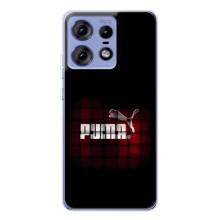 Чехол с Брендами одежды на Моторола Мото Ейдж 50 Про – PUMA стиль