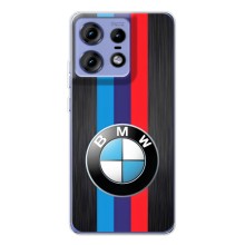 Чехол для Мото Ейдж 50 Про - с принтом БМВ (AlphaPrint) (Лого BMW)