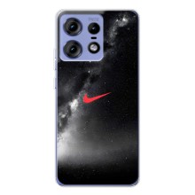 Чехол для Motorola Edge 50 Pro - с принтом Найк (AlphaPrint) (Найк красный)
