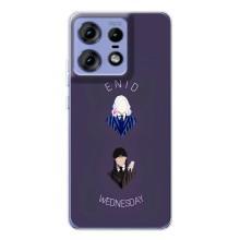 Чехлы Венсдей на Motorola Edge 50 Pro Уэнсдей (AlphaPrint) (Уэнздей и подруга)