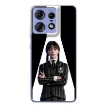 Чехлы Венсдей на Motorola Edge 50 Pro Уэнсдей (AlphaPrint) (W-Wednesday)