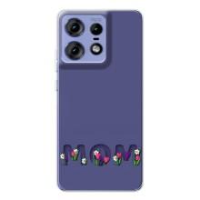 Чохли для мами на Motorola Edge 50 Pro (Мама в квітах)