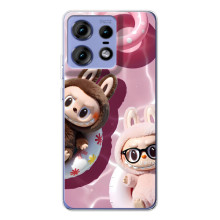 Чехол с Лабубу на Motorola Edge 50 Pro – Игрушка Лабубу