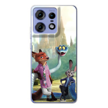 Чехол Зоотрополіс на Motorola Edge 50 Pro – Ник Джуди и змея