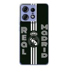 ФК Реал Мадрид чехлы для Motorola Edge 50 Pro (AlphaPrint) (черно белый Реал)