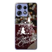 Рождественские Чехлы для Motorola Edge 50 Pro (VPrint) (Елочка узорная)