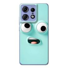 Силиконовые Чехлы (смешные стикеры) для Motorola Edge 50 Pro – мордочка