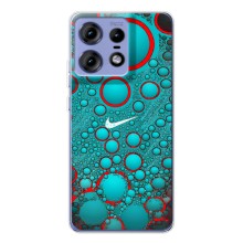 Силиконовый Чехол на Motorola Edge 50 Pro с картинкой Nike (Найк зеленый)