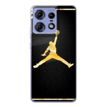 Силіконовый Чохол Nike Air Jordan на Моторола Мото Едж 50 Про (Джордан 23)