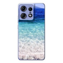 Силиконовый чехол с КАРТИНКАМИ лето для Motorola Edge 50 Pro (AlphaPrint) (Море)