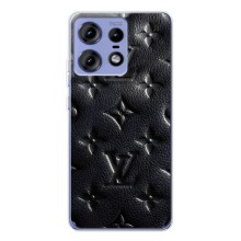 Текстурний Чохол Louis Vuitton для Моторола Мото Едж 50 Про (Чорний ЛВ)