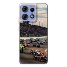 Чехол с прнтом Формула 1 на Motorola Edge 50 Pro – Гонка Формула-1