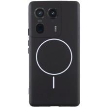 Чохол Silicone Cover Lakshmi Full Camera (AA) with MagFit для Motorola Edge 50 Ultra – Чорний