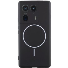 Чохол Silicone Cover Lakshmi Full Camera (AA) with MagFit для Motorola Edge 50 Ultra – Чорний
