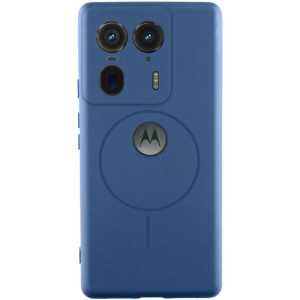 Чехол Silicone Cover Lakshmi Full Camera (AA) with Magnetic Fit для Motorola Edge 50 Ultra – Синий