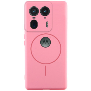 Чехол Silicone Cover Lakshmi Full Camera (AA) with Magnetic Fit для Motorola Edge 50 Ultra – Розовый