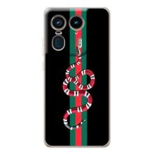 Чехлы Бренд GUCCI для Motorola Edge 50 Ultra – Змей Гуччи