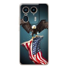 Чохол Прапор USA для Motorola Edge 50 Ultra (Орел і прапор)