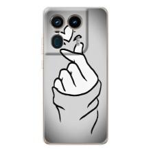 Чохол з принтом для Motorola Edge 50 Ultra (AlphaPrint - Знак сердечка)
