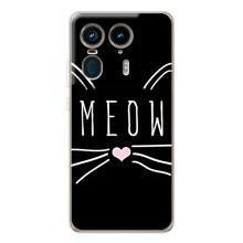 Бампер с изображением Котиков для Мото Ейдж 50 Ультра – КОТИК MEOW