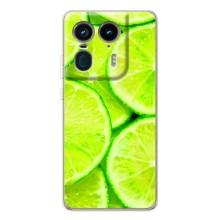 Чехол с изображением  вкусной еды для Motorola Edge 50 Ultra – Лайм