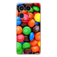 Чехол с изображением  вкусной еды для Motorola Edge 50 Ultra – Разноцветные M&M'S